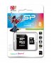 Silicon Power  memory card  MicroSD Class 10 - 8 GB, снимка 1 - Карти памет - 34699479