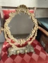 Уникално голямо бронзово бароково огледало 5,5 кг., снимка 5