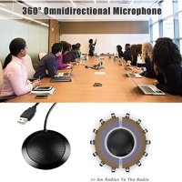 USB Нов Микрофон GABCHI: 360° Звук, Игри, Skype, Онлайн Срещи, снимка 4 - Микрофони - 44261938