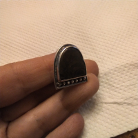 Масивен  сребърен пръстен с голям естествен ахат КОЛЕДНО НАМАЛЕНИЕ , снимка 9 - Пръстени - 36522328