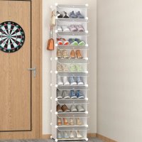 Комбиниран шкаф за съхранение / шкаф за обувки / органайзер X001HPW0IF, снимка 6 - Шкафове - 41040157