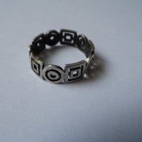 сребърен пръстен Б, снимка 2 - Пръстени - 42046355