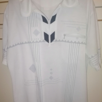 Нова Мъжка Риза с Яка Бяла , снимка 1 - Ризи - 44574267