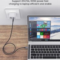 100W кабел за бързо зареждане type c-Samsung-Xiaomi Redmi Note 8 Pro Quick Charge 4.0, снимка 1 - USB кабели - 33859864