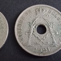 Монети . Белгия. 25 цента. От 1920 до 1923 година включително. , снимка 8 - Нумизматика и бонистика - 40969762