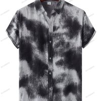 Мъжка памучна ежедневна риза с къс ръкав в плътен цвят, 10цвята - 023, снимка 11 - Ризи - 41211154