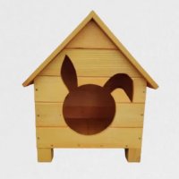 Къща за заек, Къщичка за заек, Клетка за зайче, Колиба за зайци, снимка 2 - Декоративни зайчета - 39263892