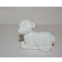 3D легнала малка овца агне силиконов молд форма калъп гипс декор, снимка 2 - Форми - 41867429