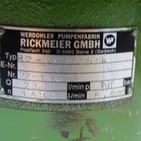 Хидравлична помпа RICKMEIER R2-2.75/36FL hydraulic pump 10Bar, снимка 7 - Резервни части за машини - 42221579