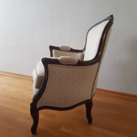 Антикварно кресло в стил Бержер (Bergère), снимка 4 - Антикварни и старинни предмети - 44811400