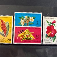 1422. Самоа 1969 ~ “ Флора. Цветя и цветове. 7 години Независимост.”, **, MNH , снимка 1 - Филателия - 39879163