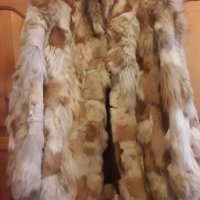Палто от естествена лисича кожа, снимка 1 - Палта, манта - 39801160