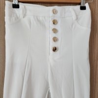 Бял панталон чарлстон, снимка 4 - Панталони - 41116911