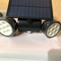 2бр. LED соларна лампа за външна употреба със сензор за движение, соларна IP65 водоустойчива, снимка 7 - Прожектори - 39727972