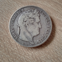 5 франка 1834 W Франция, снимка 2 - Нумизматика и бонистика - 44700691