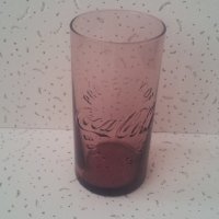 Стъклени чаши Кока Кола от един цвят прозрачно лила 6 бр, снимка 6 - Колекции - 39408492