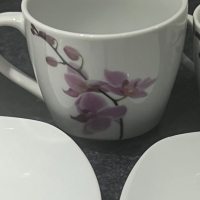 Сет за закуска Орхидея  Germany порцелан, снимка 10 - Сервизи - 44643017