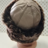 Дамска кожена шапка - 2 avangard-burgas, снимка 2 - Шапки - 44242149