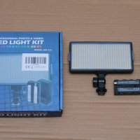  Осветление  416 LED Video Bi-color 3200-5600K с батерия и зарядно, снимка 1 - Батерии, зарядни - 39112916