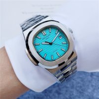 Мъжки часовник Patek Philippe Nautilus Tiffany & Co. Edition с автоматичен механизъм, снимка 4 - Мъжки - 39664959