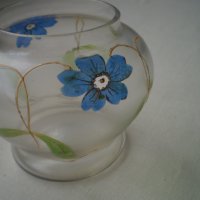 19 ти век стъклена ваза с имайл  , снимка 3 - Други ценни предмети - 41819072