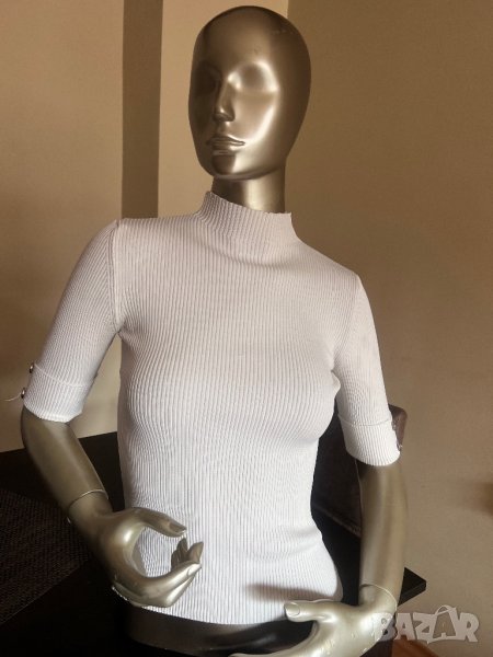 Бяла блуза рипс - поло !, снимка 1