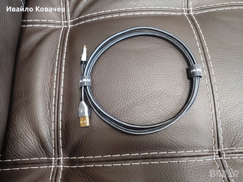 OEHLBACH, OCC Copper, кабел/интерконект, USB A-MicroB, 1м. за Chord Mojo, Hugo, Arcam ... Като Нов, снимка 1