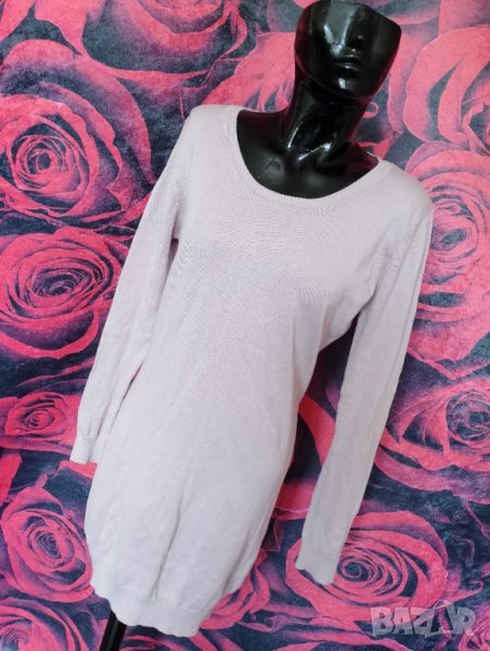 Бледо светло лилава зимна блуза туника плетиво ХЛ, снимка 1