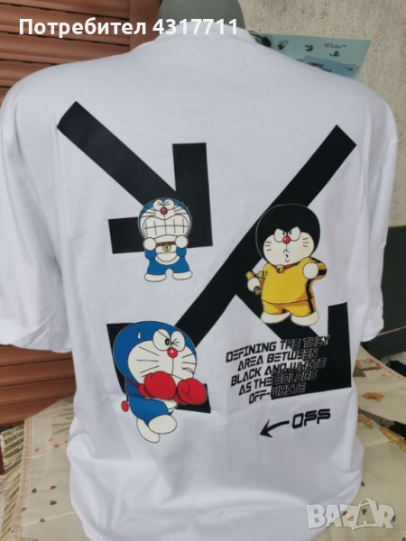 Мъжка тениска с къс ръкав off white , снимка 1