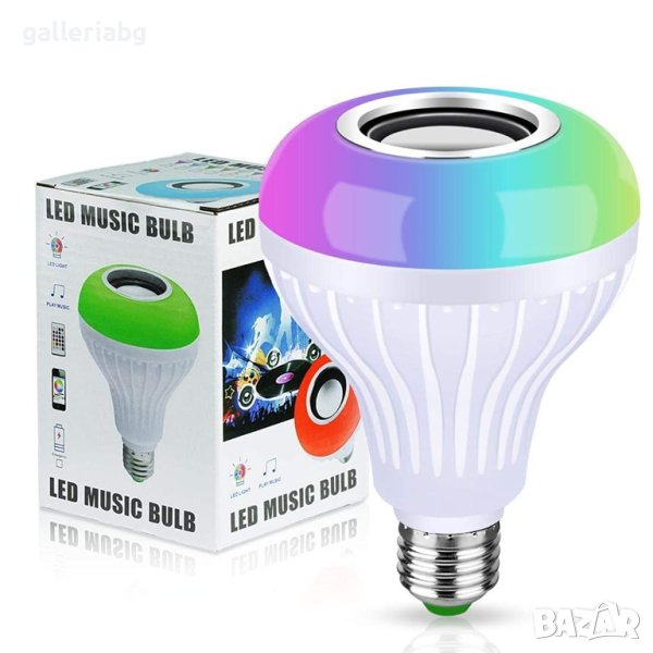 LED музикална крушка Bluetooth тонколона, снимка 1