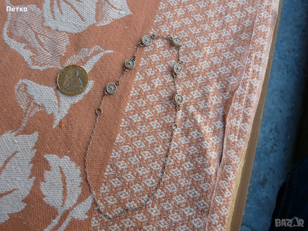 Старо сребърно колие, снимка 1