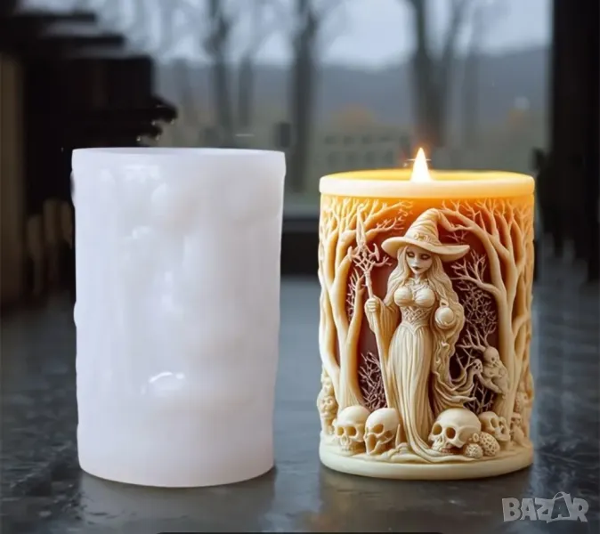 Молд за свещ вещица , снимка 1