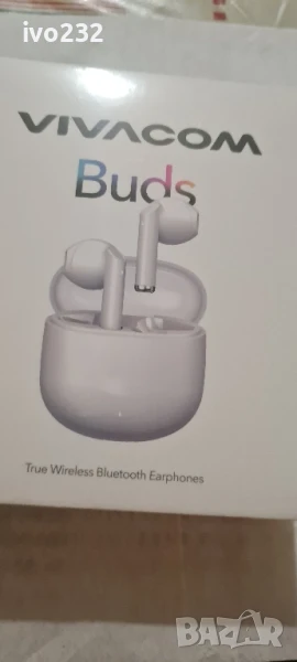 Безжични cлушaлки Vivacom Buds True Wireless Earphones, до 25 чaca, снимка 1