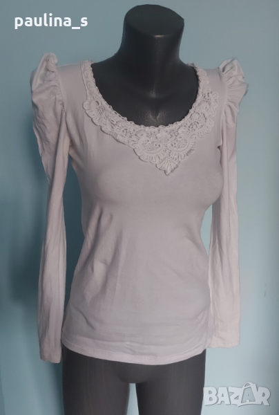 Еластична маркова блуза с буфон ръкави "Ideal"® / унисайз , снимка 1