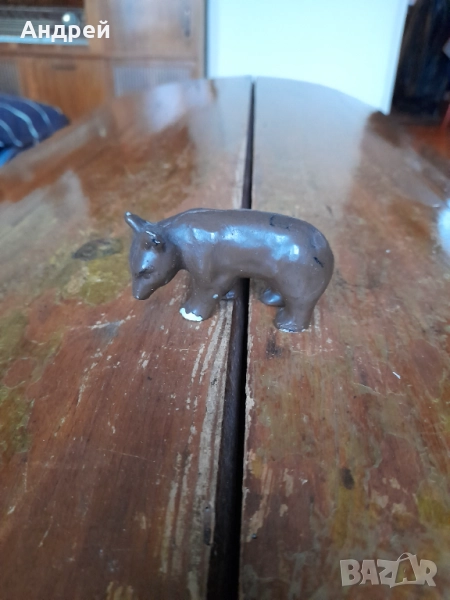 Стара керамична мечка #2, снимка 1