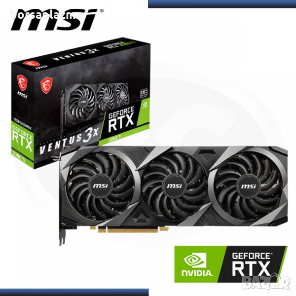 MSI GeForce RTX 3080 Ti Ventus 3X 12G OC, 12288 MB GDDR6X, снимка 1