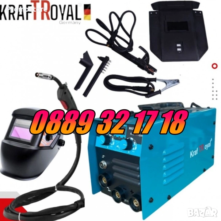 Инверторен Електрожен 400А с телоподаващо, Заваръчен Апарат MIG, MMA, снимка 1