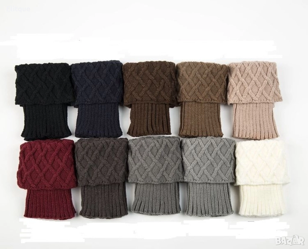 Плетени дамски чорапи, гети, снимка 1