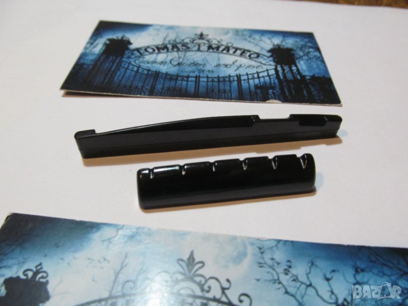 ЧЕРНИ Nut and Saddle за акустична китара, снимка 1