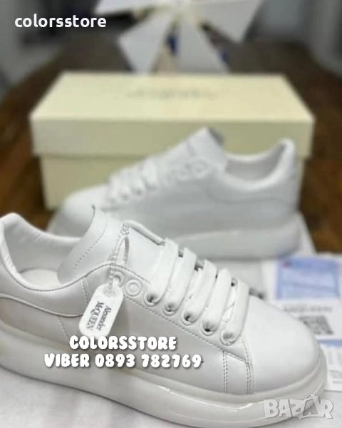 Бели кецове Alexander McQueen/BR59b, снимка 1