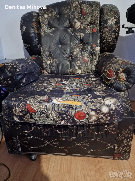 Подарявам фотьойл и табуретки, снимка 1