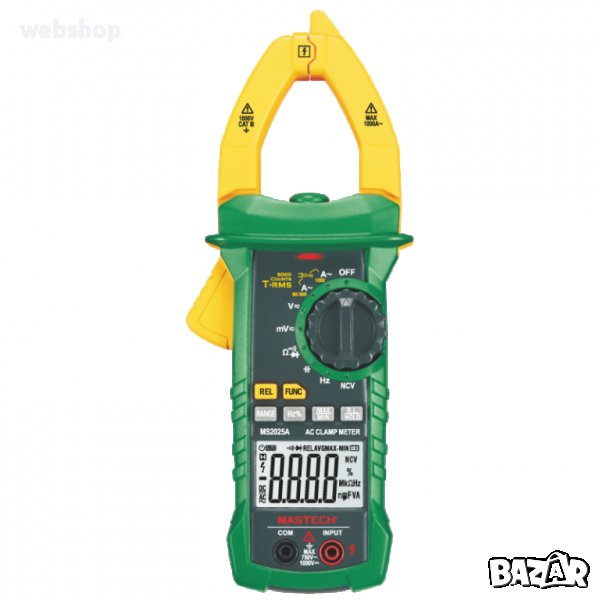 Амперклещи MASTECH MS2025A VAC/VDC | AAC | OHM | F | Hz | NCV, снимка 1