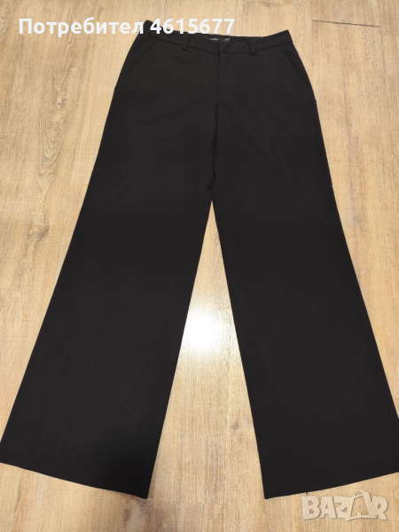 черен панталон с широки крачоли , снимка 1