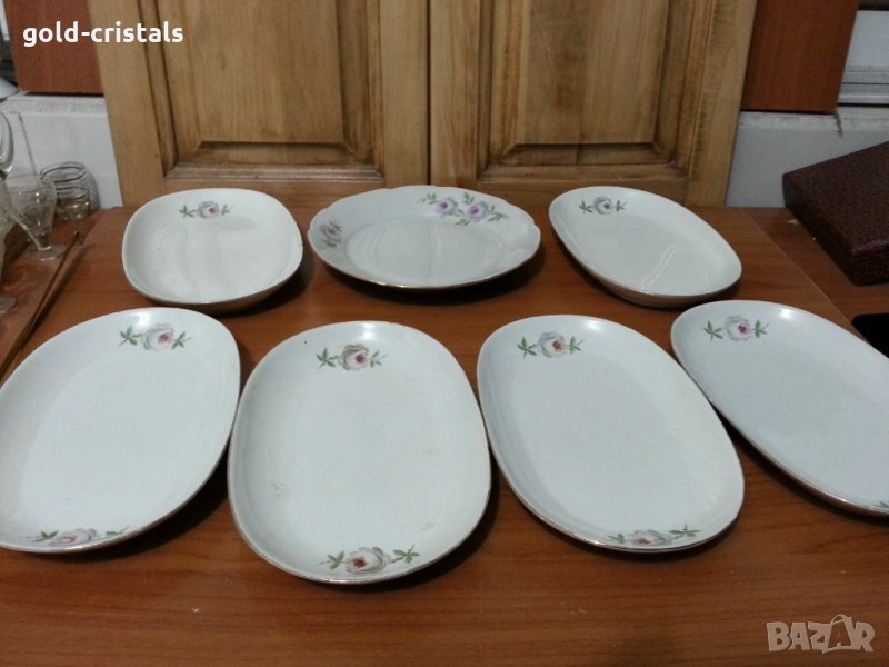 Стар български порцелан чинии, снимка 1