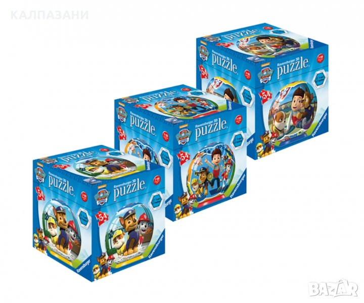 3D Пъзел Ravensburger 11917  топка 54 ел. - Пес Патрул , снимка 1