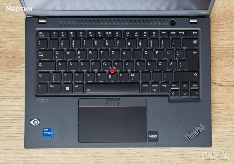 Продавам Lenovo Thinkpad P14s Gen 3/32GB/1TB/Nvidia T550, снимка 1
