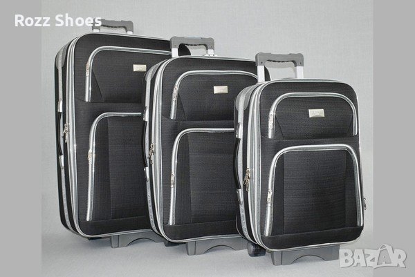 Куфари в черен цвят три размера, снимка 1