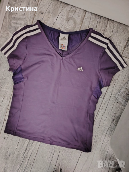 Лилава спортна тениска Adidas , снимка 1