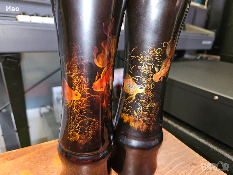 Антична китайска ваза със златни рибки. По 20лв./бр. ДветеВ отлично техническо и визуално състояние., снимка 1