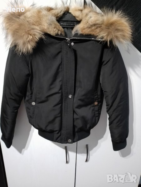 Стилно яке естествен косъм , снимка 1